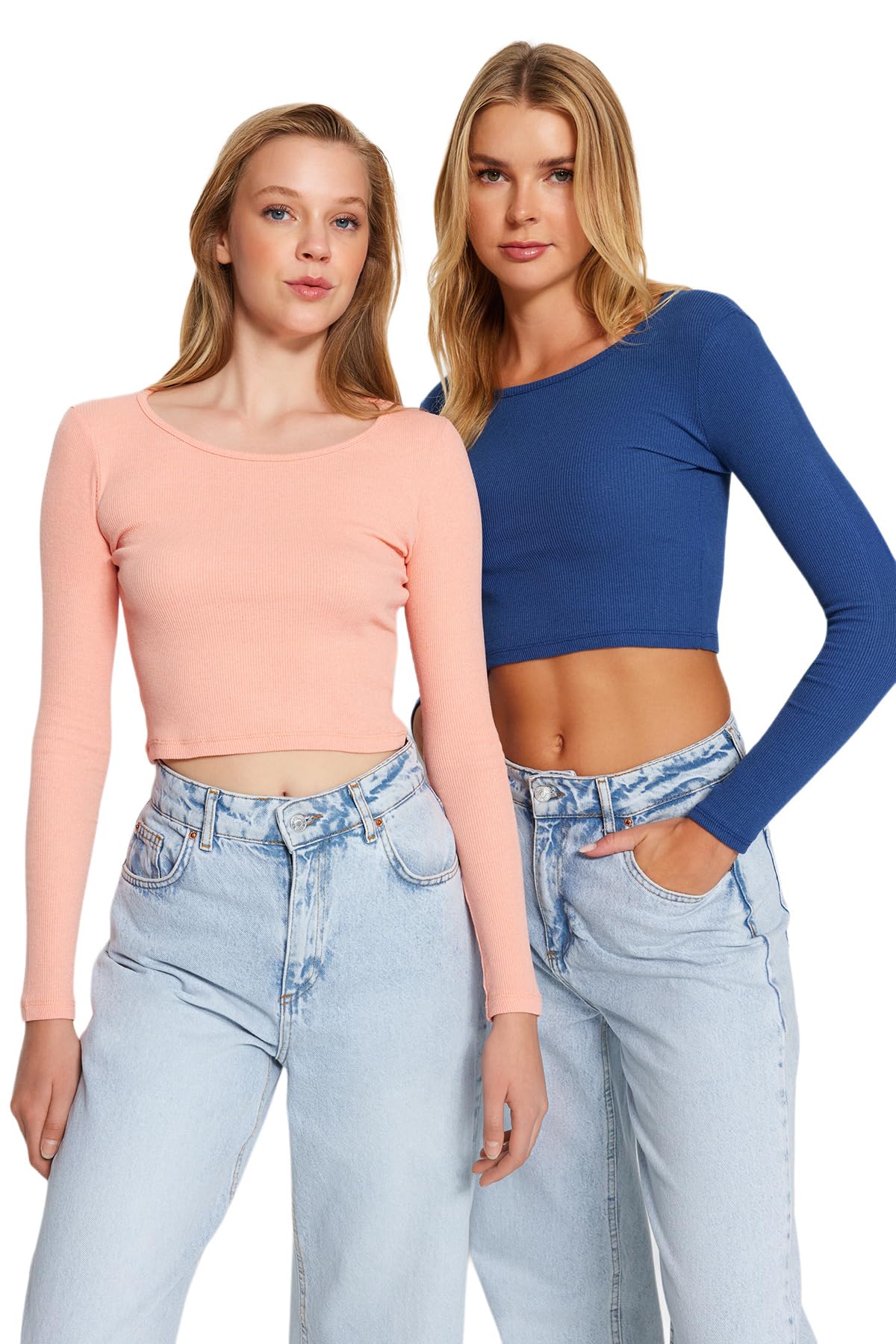 Trendyol Women Fitted Basic Boat Neck Knit Blouse