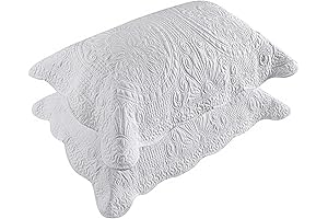 Quilt Pillow Shams - COSOWOS Oversized Breathable Microfiber Decorative Pillowcase