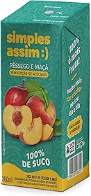 Suco Simples Assim Pêssego e Maçã 200ml