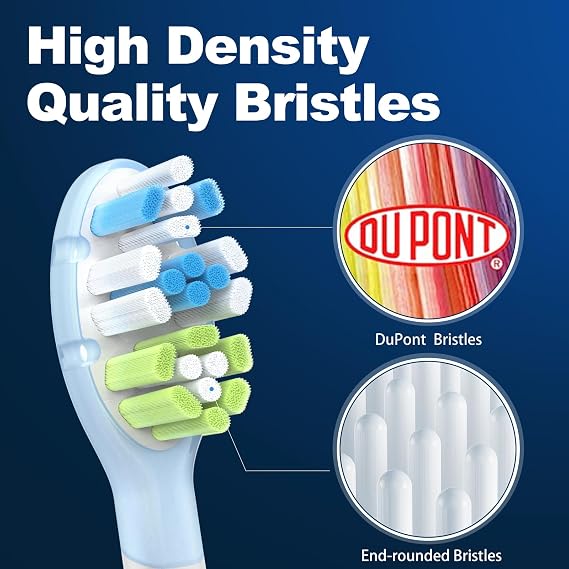 Replacement Brush Head for Philips Sonicare Electric Toothbrush Premium Plaque Control 8 Pack, White