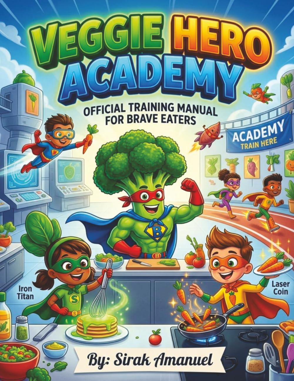 Veggie Hero Academy: A Fun Cookbook and Activity Guide for Kids Ages 4-8 to Beat Picky Eating with Superhero Superpowers