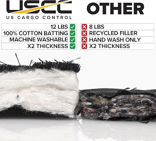 Miniatura 2 de US Cargo Control Manta de amortiguación de sonido con ojales para colgar en la pared o cortina absorbente de sonido (80 x 72 pulgadas), manta