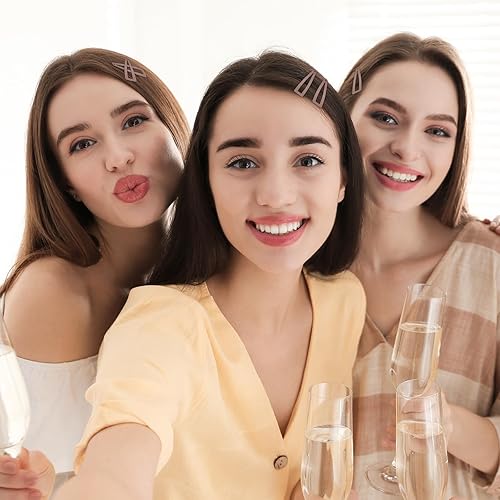 Miniatura 6 de Sightor - 10 pinzas para el cabello de doble agarre, pinzas de metal a presión para el cabello para mujeres, suministros de peluquería, accesorios