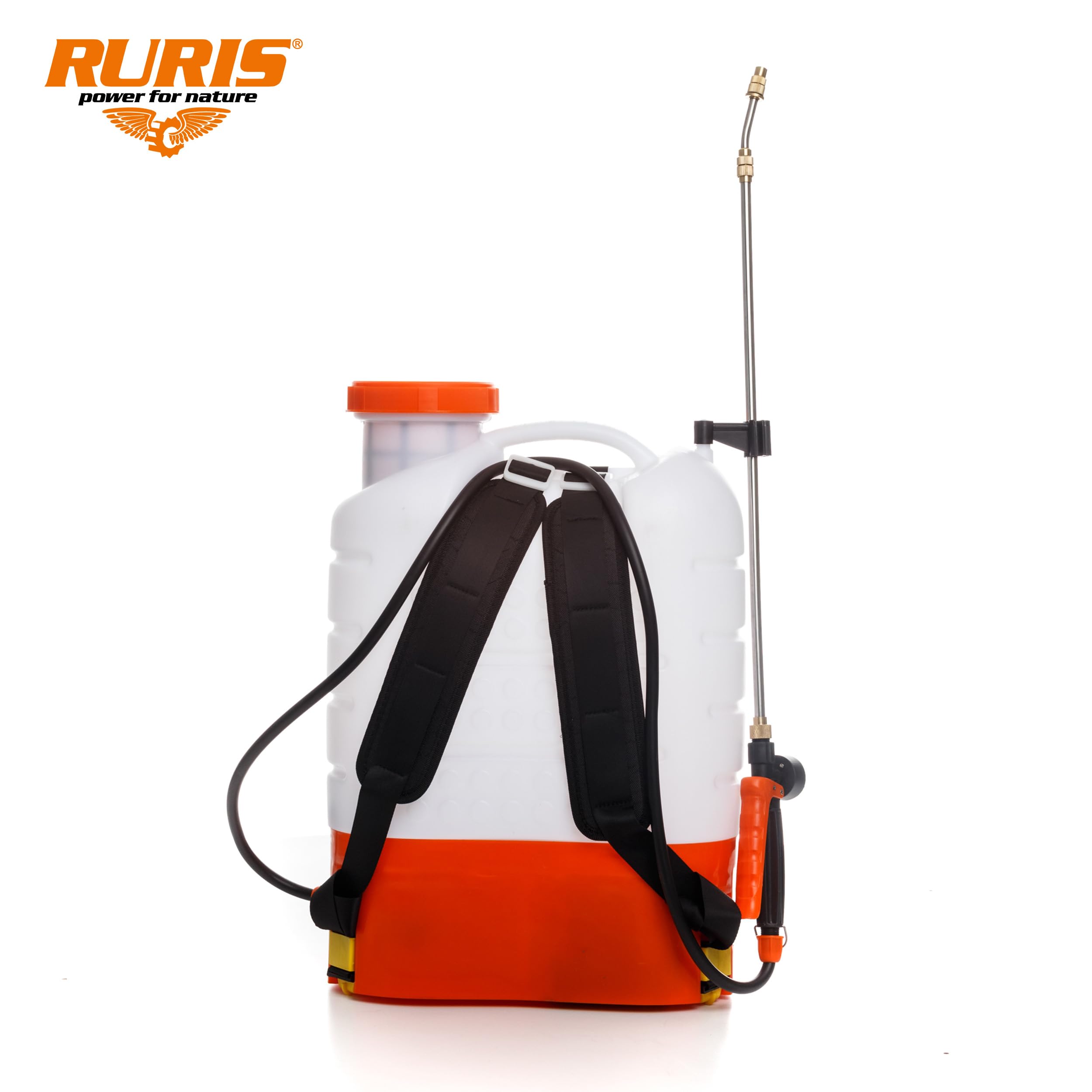 RURIS RS1800 Nebulizzatore Spruzzatore Elettrico 18L 12V 8Ah Telescopica 4h