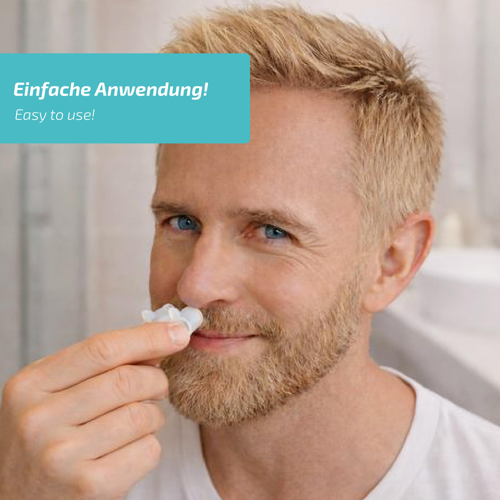 Nasivent Tube Plus Starter Set – Nasendilatator (5 Größen XS–XL) zur Unterstützung der Nasenatmung, gegen Schnarchen – wiederverwendbar, Alternative zu Nasenpflaster – seit über 15 Jahren bewährt