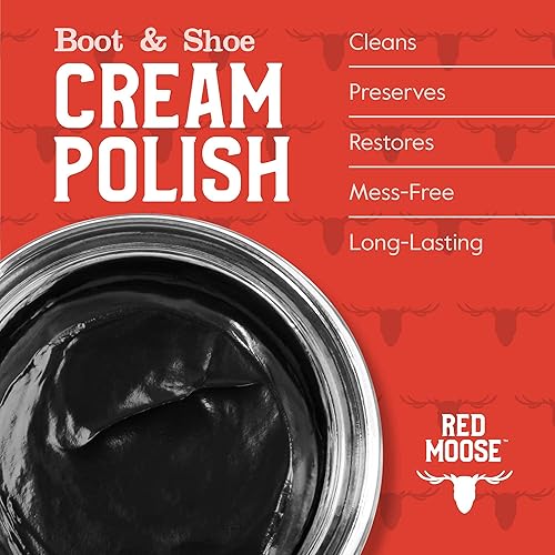 Miniatura 3 de RED MOOSE Esmalte en crema prémium para botas y zapatos, fabricado en los Estados Unidos Kit de 8 piezas negro