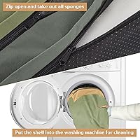 Vista 408 de Comfort Expression Cama ortopédica para perros extra grandes de 45 x 35 pulgadas, cama para mascotas XL de espuma tipo caja de huevos impermeable