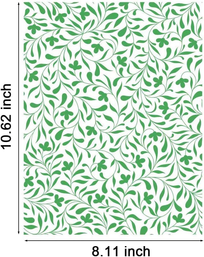 Alinacutle Silkscreen Stencil,Reusable Self-Adhesive Silk Screen Printing, for Printing on Wood / Fabric / Paper, Home Decoration, 8.5" x 11" (Vine Background)