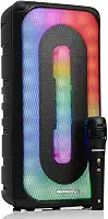 Caixa de Som Bluetooth 400w Rms Amplificada Iluminação Led RGB Som Potente Tws Com Microfone P10 Karaokê Mp3 Rádio Fm Conexão Usb Tipo C P2 Auxiliar Cartão MicroSD