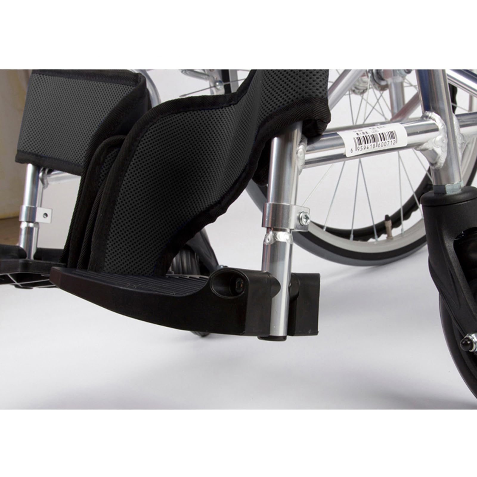 Silla de Ruedas Plegable de Aleación de Aluminio con Freno de Mano Y Reposapiés Ajustable, Silla de Ruedas Manual Ligera para Ancianos/Gray