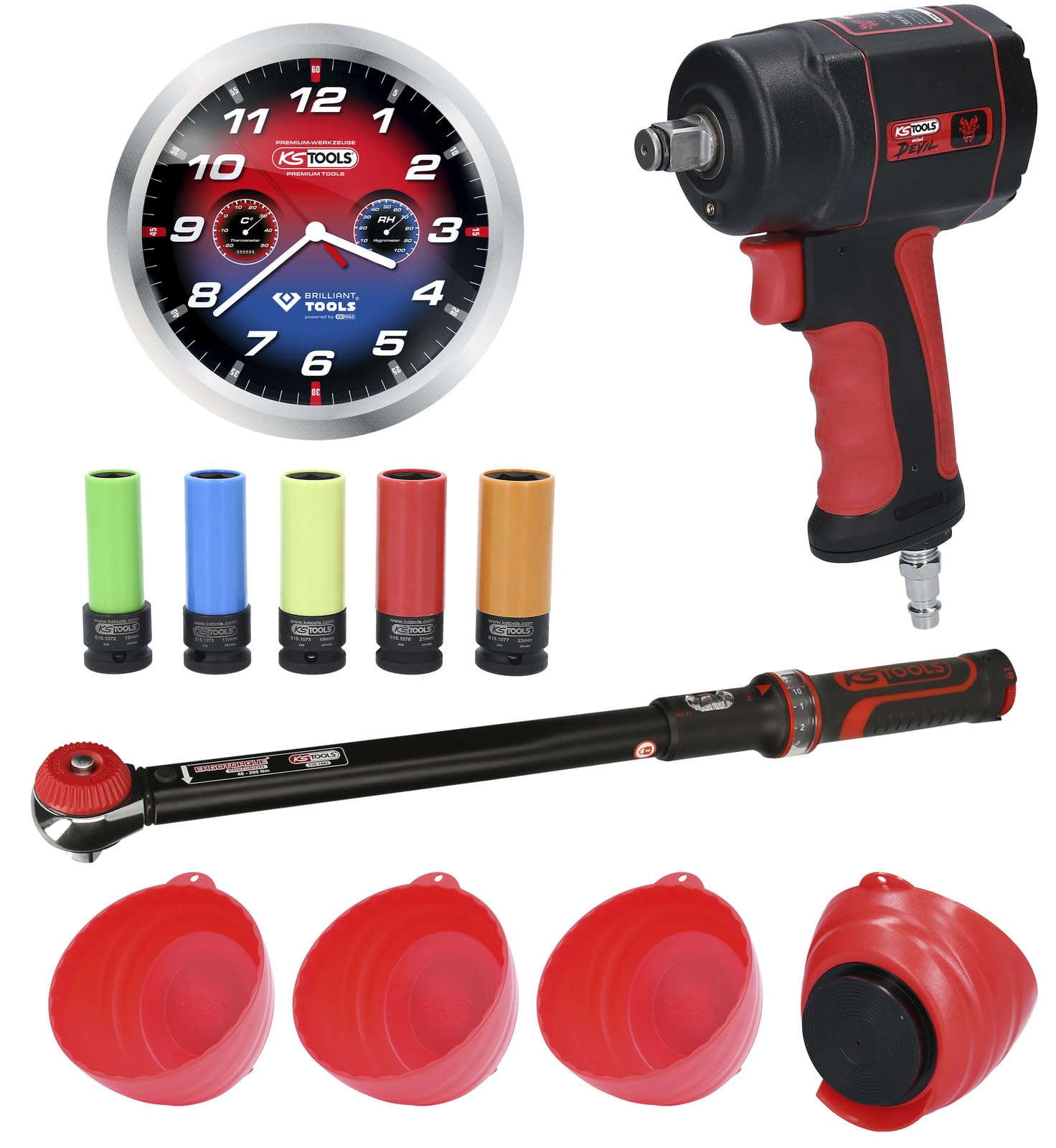 KS Tools 515.2101 Reifen-/Räder Aktionspaket The miniDevil, 12-tlg