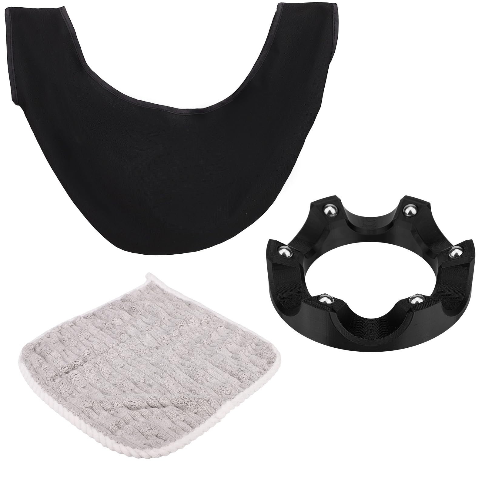 Sinbana Supporto Girevole Bocce Bowling, Portaboccia a Rotazione Fluida 360 Gradi con Panno e Sacchetto Lucidatura Supporto Espositivo per Accessorio Sportivo Pratico per Pulizia e Lucidatura