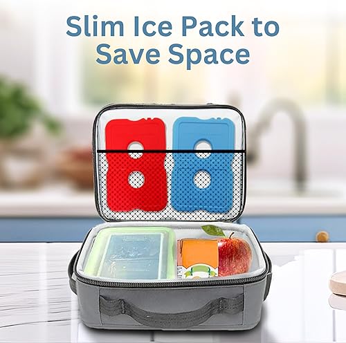 Miniatura 5 de GURIN Paquetes de hielo reutilizables para loncheras, refrigeradores de bolsas o mochilas, frías hasta 8-12 horas de larga duración para camping,