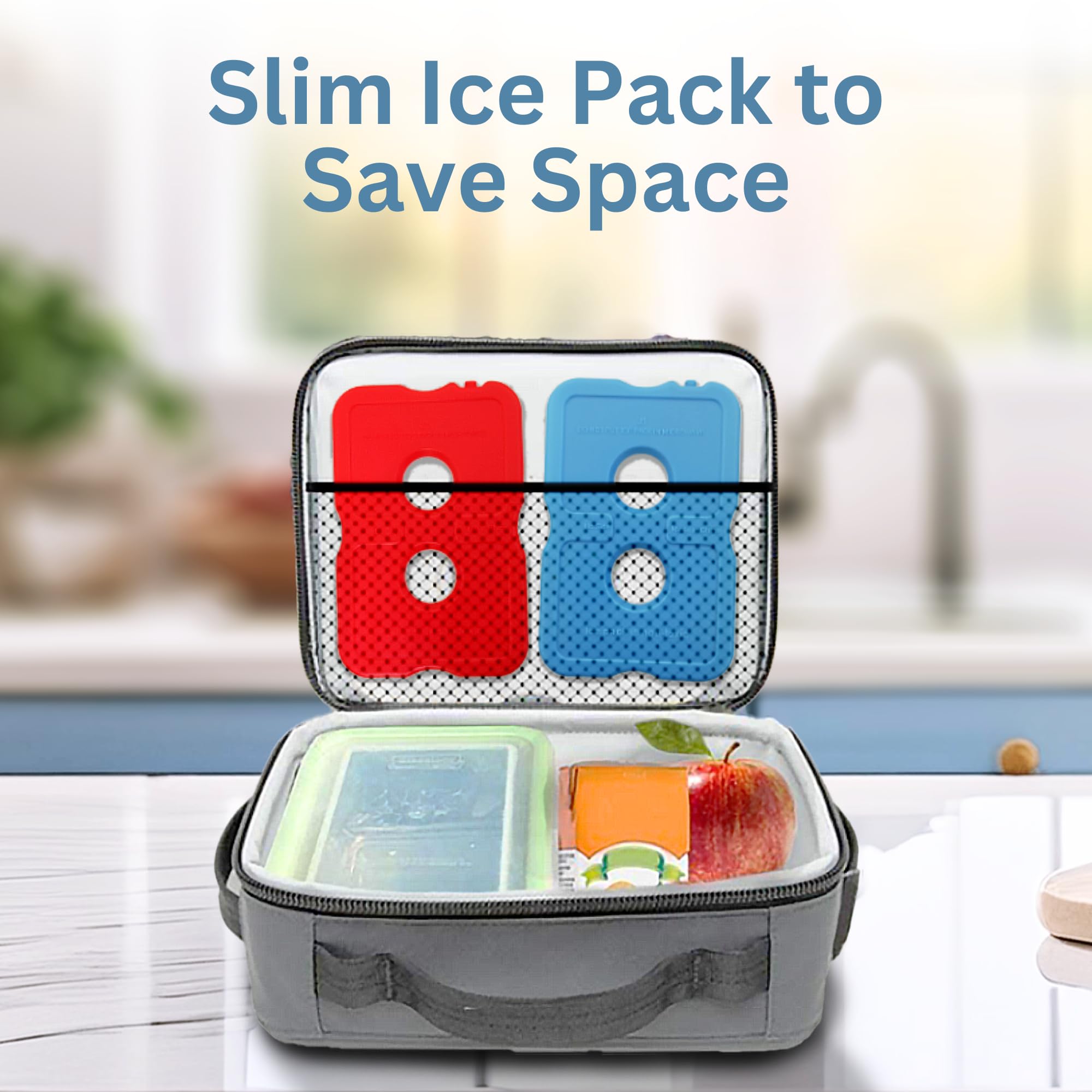 Toyvian Lot De 8 Blocs De Glace Réutilisables Pour Refroidisseur D’air – Idéal Pour Glacière, Sac Isotherme, Boîte à Lunch – Voyage Et Maison
