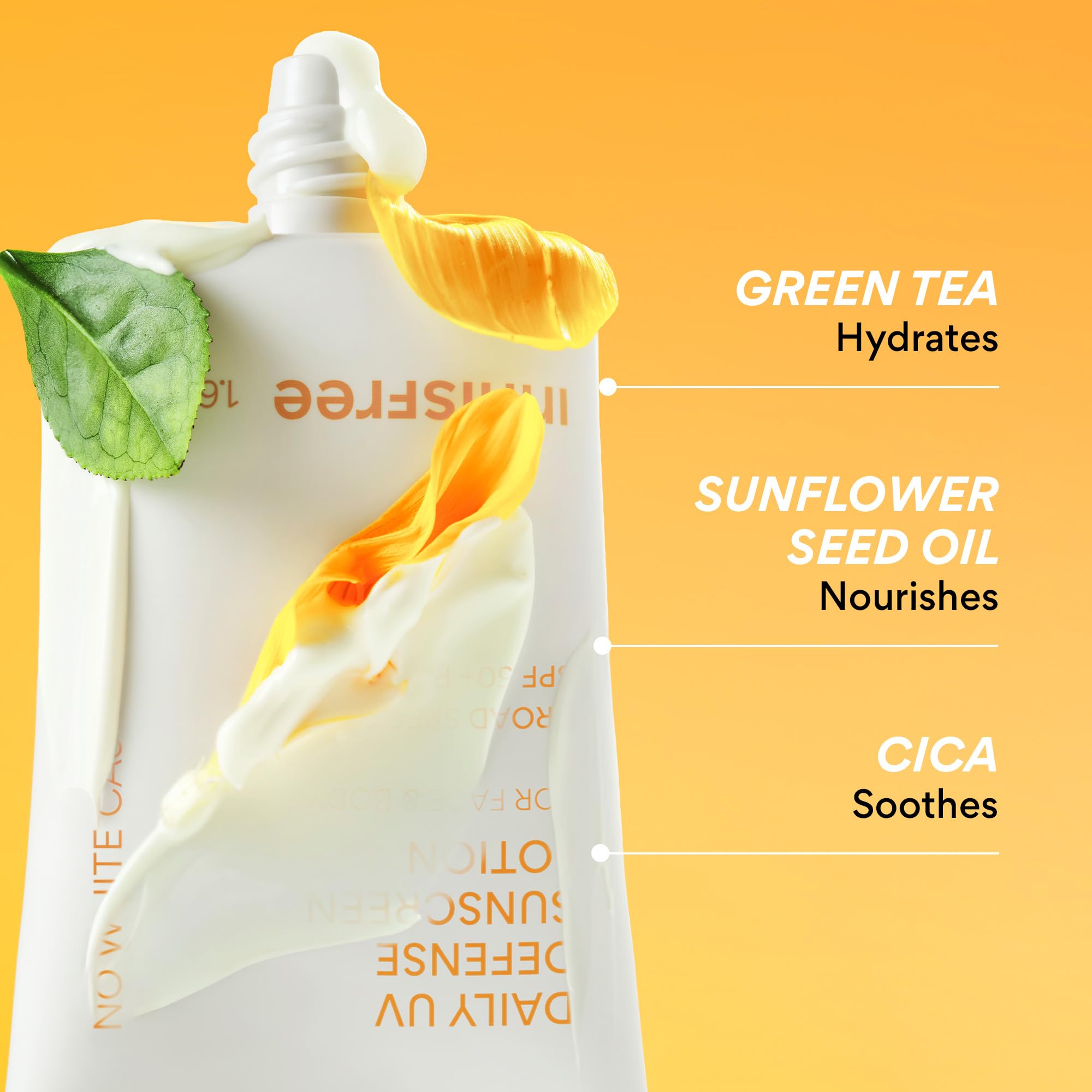 innisfree Daily UV Defense Sunscreen SPF 50+ PA++++, Korean Face Sunscreen, Invisible Finish, Broad Spectrum, No White Cast, Lightweight, Hydrating, Available in Gift Sets & Jumbo