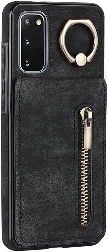 Miniatura 8 de Asuwish Funda de teléfono para Samsung Galaxy S20 5G de 6.2 pulgadas con protector de pantalla de vidrio templado y soporte de tarjeta RFID, soporte