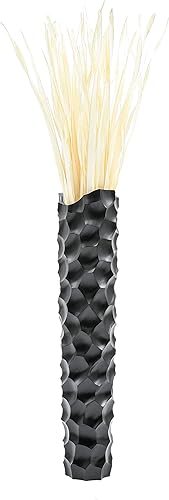 Miniatura 7 de Leewadee Jarrón grande negro para decoración del hogar, de madera, de 36 pulgadas de alto, decoración de granja, soporte para flores para plantas