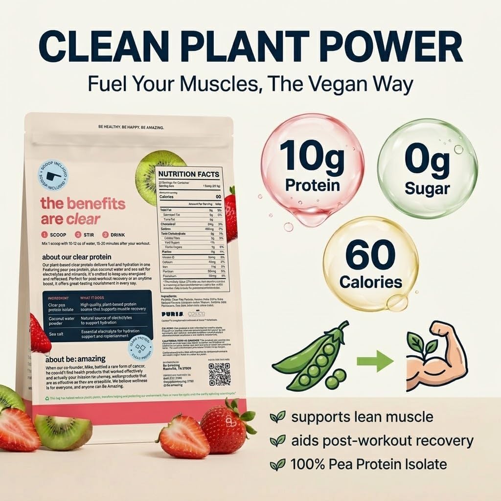 BE AMAZING Strawberry Kiwi Clear Protein