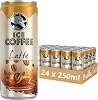 HELL Ice Coffee Latte | 24 x 250ml Cans Multipack | 40mg100ml Caffeine | Contains Arabica Coffee Extracts | 75% UHT Milk | Ready To Drink