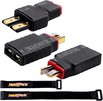 Hobbypark RC Battery Adapter Connector for Traxxas TRX to HXT 4mm Banana Plugs fit Slash/Rustler/Stampede/Bandit/E Revo RC Car