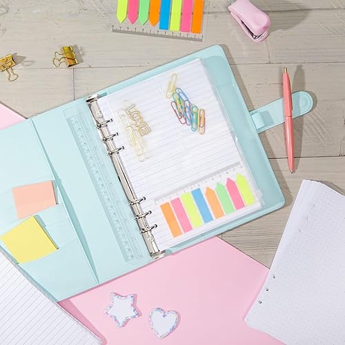 Miniatura 2 de Okuna Outpost Insertos de carpeta A5 con papel punteado, papel rayado, sobre con cremallera, bolsa de 3 bolsillos, pestañas de bandera de 320 notas,