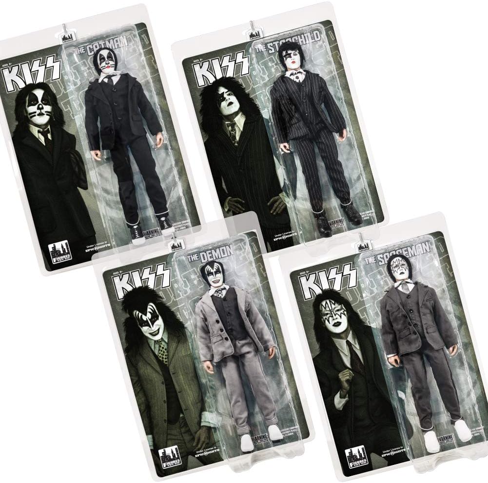 Best Cyber Monday 🔥 KISS 12 Inch Action Figures Dressed to Kill Re-Issue Series: Set of All 4