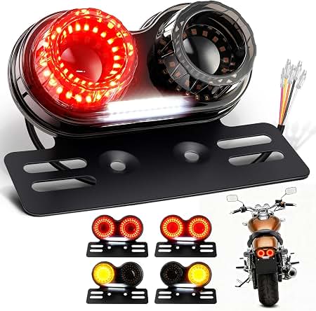 Amazon.com: Bright2wheels Motorcycle LED Tail Light with Turn