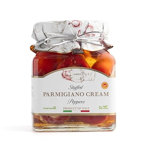 Giusto Sapore Pimientos rellenos con crema de parmigiano 10oz - Paquete de 6