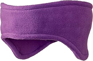 Screamer Standard Shaped Fleece Headband Unisex, Eggplant, One Size