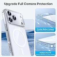 Vista 37 de TAURI Funda magnética 2 en 1 transparente para iPhone 14 Pro, compatible con Magsafe [no amarillenta] con protector de pantalla, protección de grado