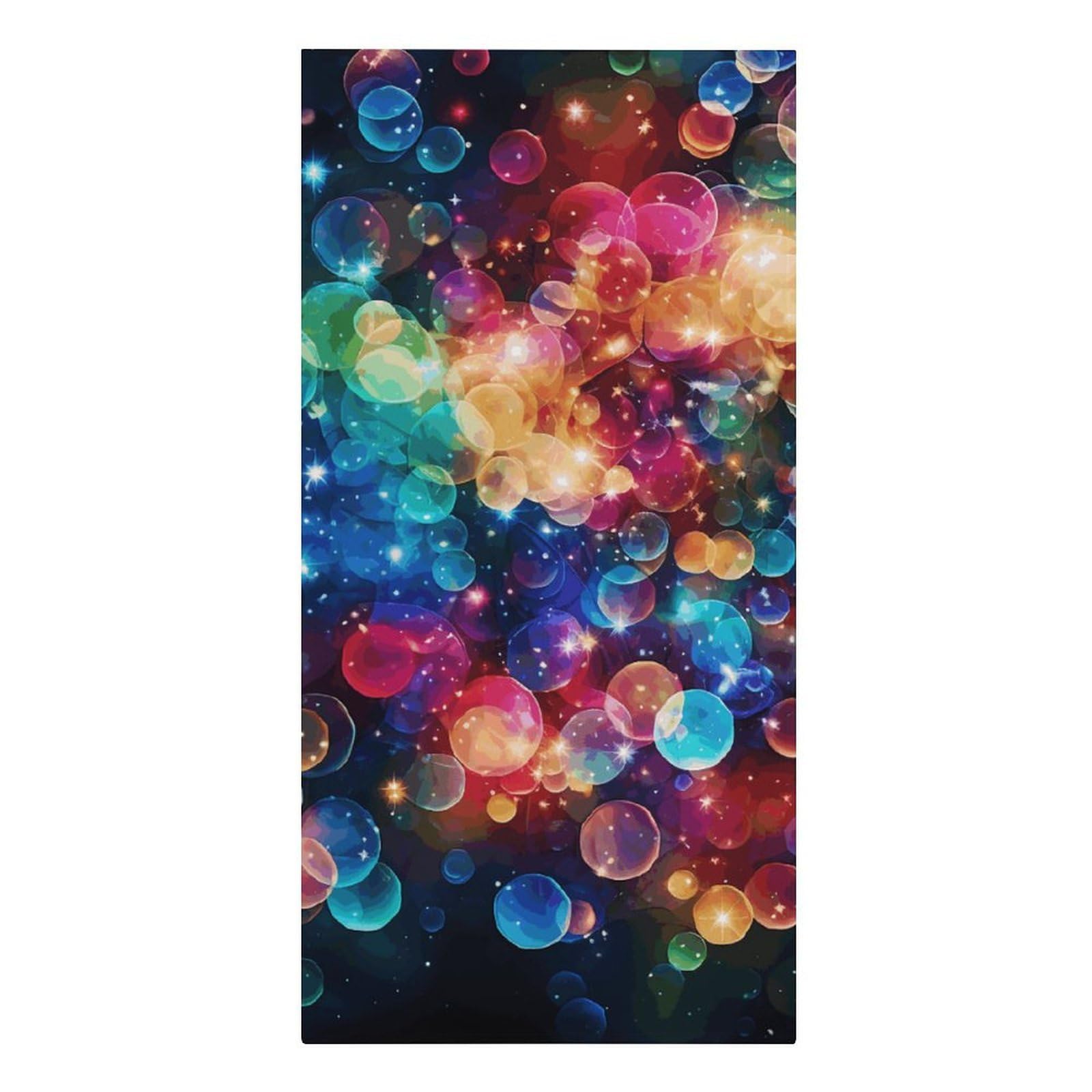 QMNLKH Colorful Rainbow Stars Beach Towel for Women, Large Microfiber Pool Towel for Men, Absorbent Swim Towels for Home, Lightweight Bath Towels for Camping, Yoga, 30.3"x61.4"