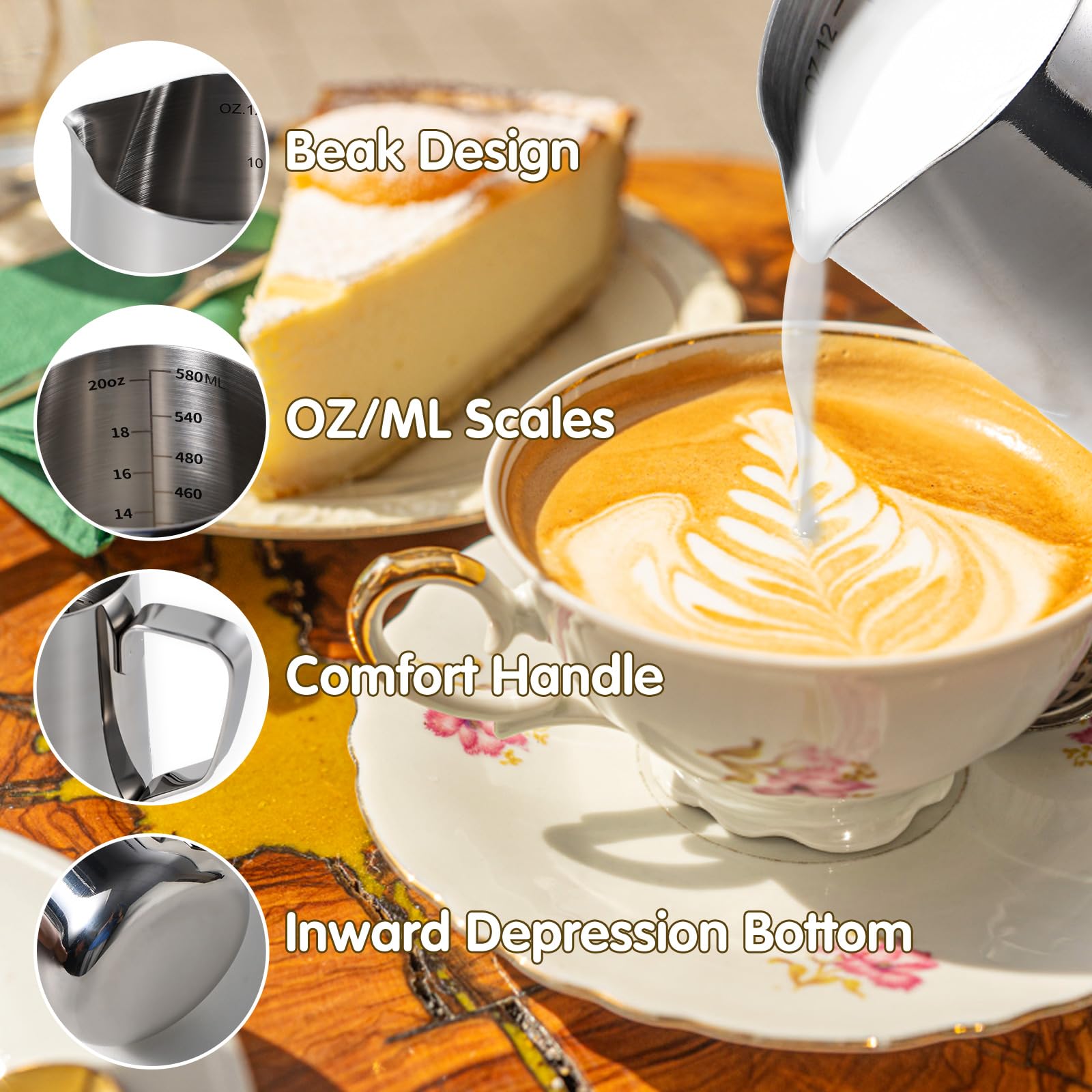 Melkkannetje RVS 600 ml · Fête du Café · Koffie Marktplaats