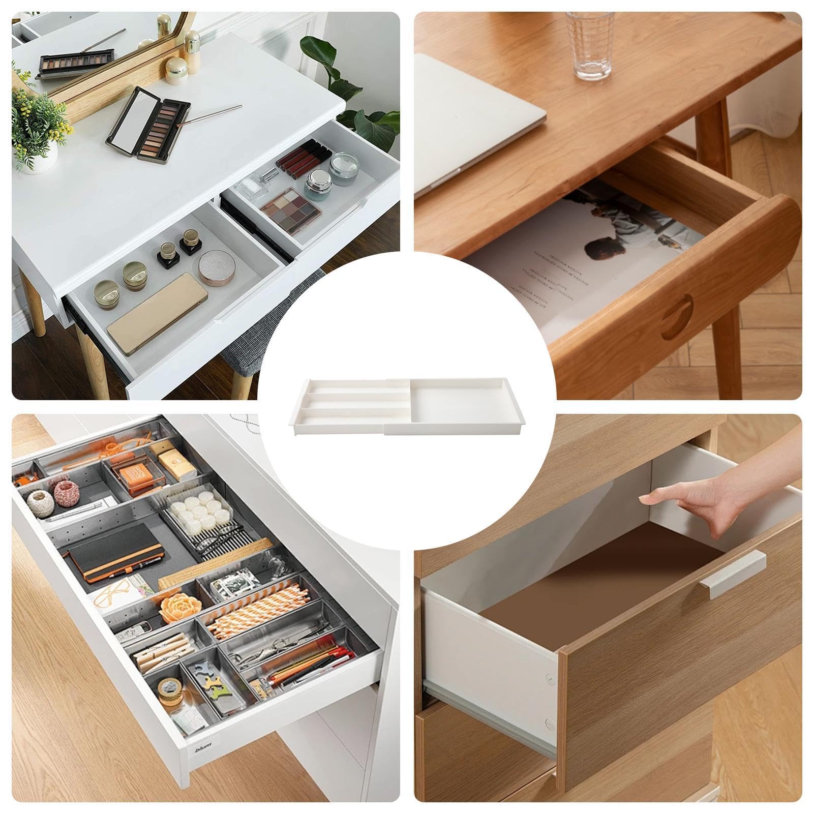 Besteck-Schubladen-Organizer, Utensilientablett-Schubladen-Organizer