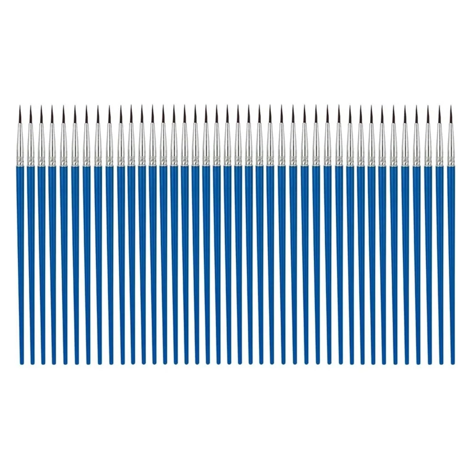 Brochas Pintura Juego de Pinceles Pintura Pelo Plano Redondo, Pincel con cerdas Nailon for Acuarela al óleo, Suministros Arte Escolar, 10/20/50 Uds(50 PCS Pointed Brush)