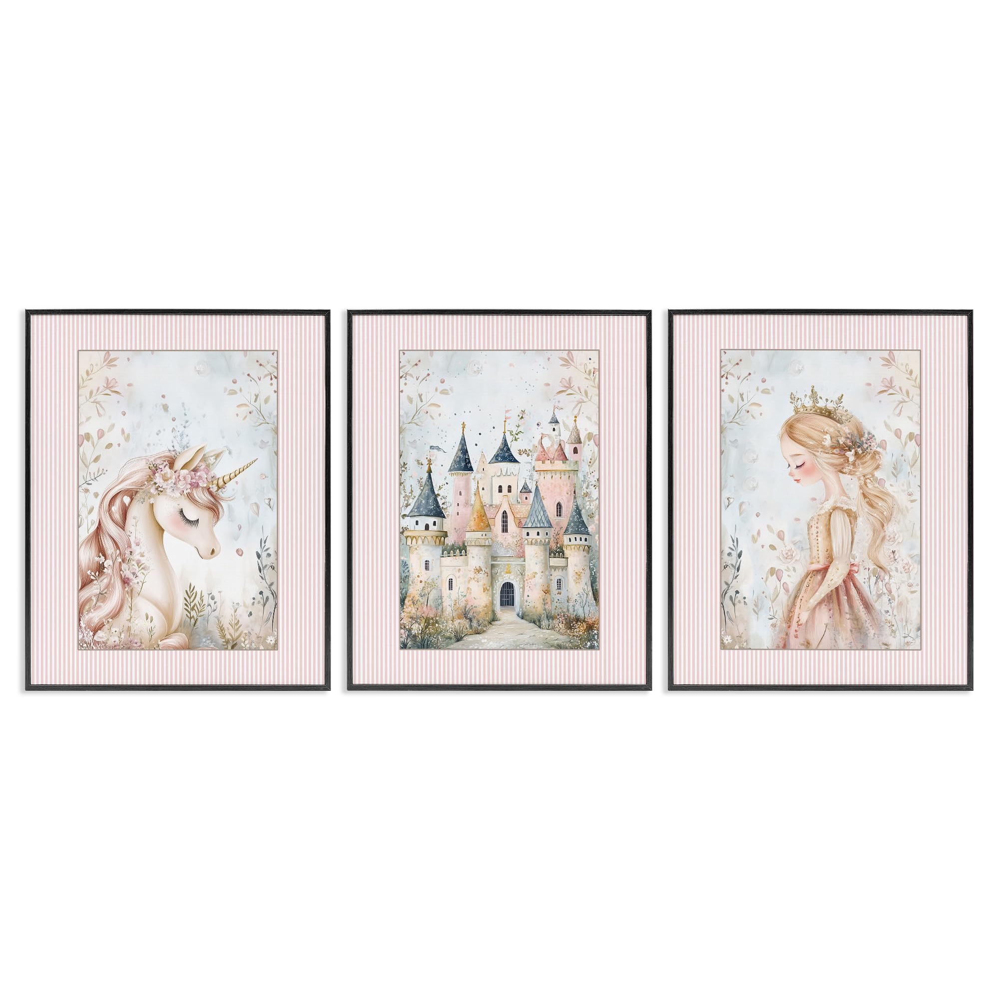 Fantasy Enchanted Dreams, 16 x 20 Inch Framed Giclée Print Set