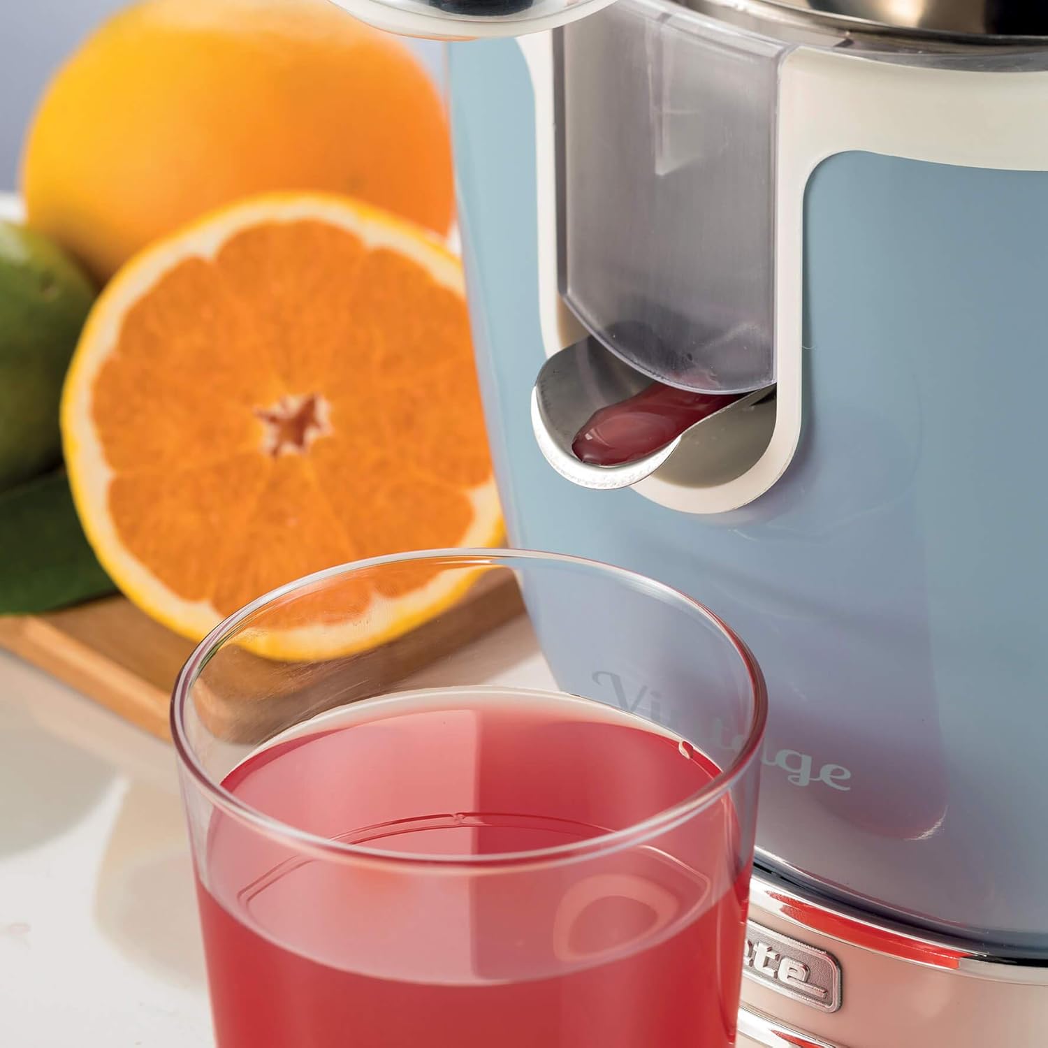 Ariete 1389 Caffe Espresso Vintage Macchina per caffe Espresso per polvere o cialda ESE, in colore Celeste pastello 413, Spremiagrumi Vintage, Spremiagrumi Elettrico con Leva Professionale