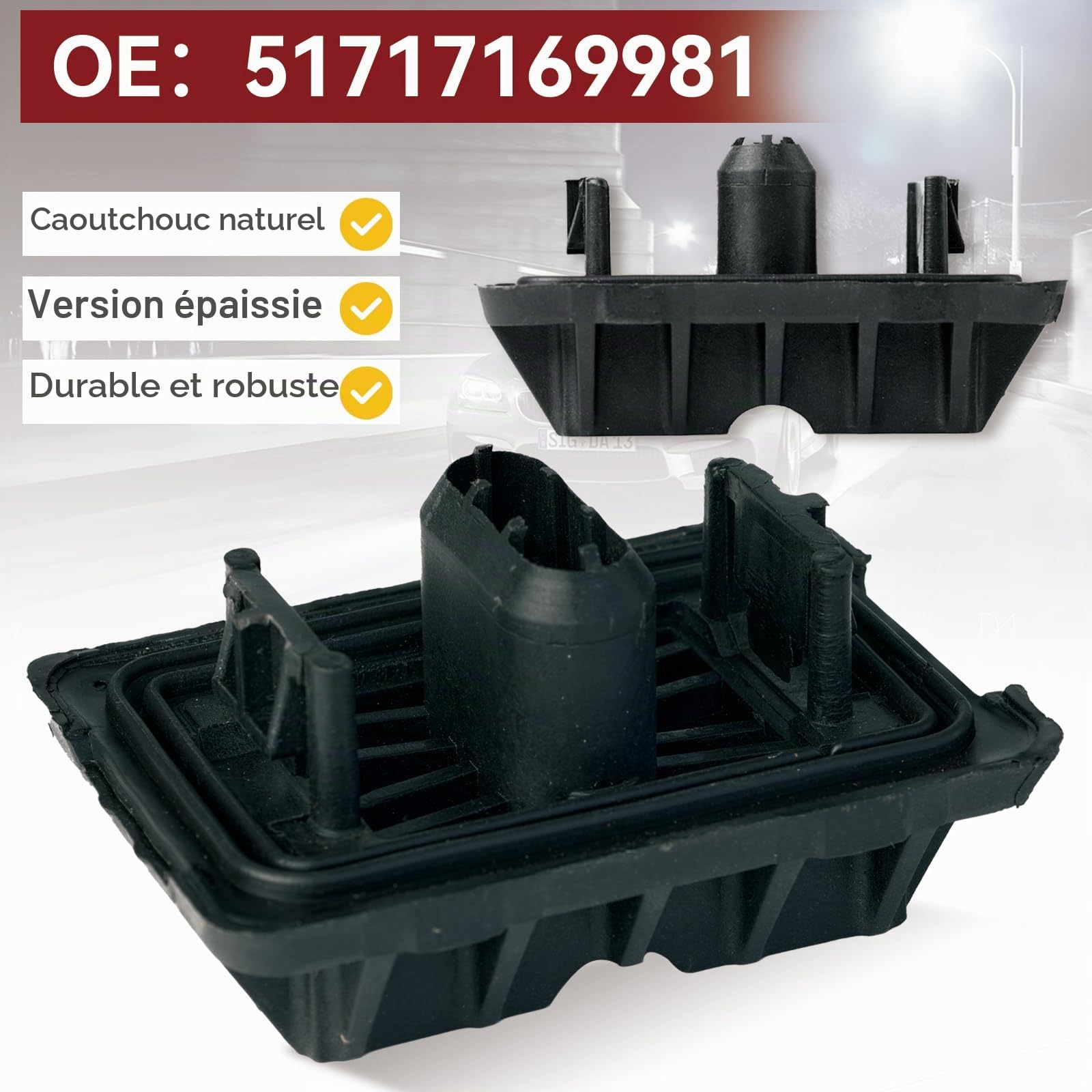 4 pièces de levier de levage avant et arrière 51717169981 pour BMW 1 2 3 4 6 Series F20 F21 F30 F31 F32 F33 F34 MINI 2270017 48415 (4 pièces)