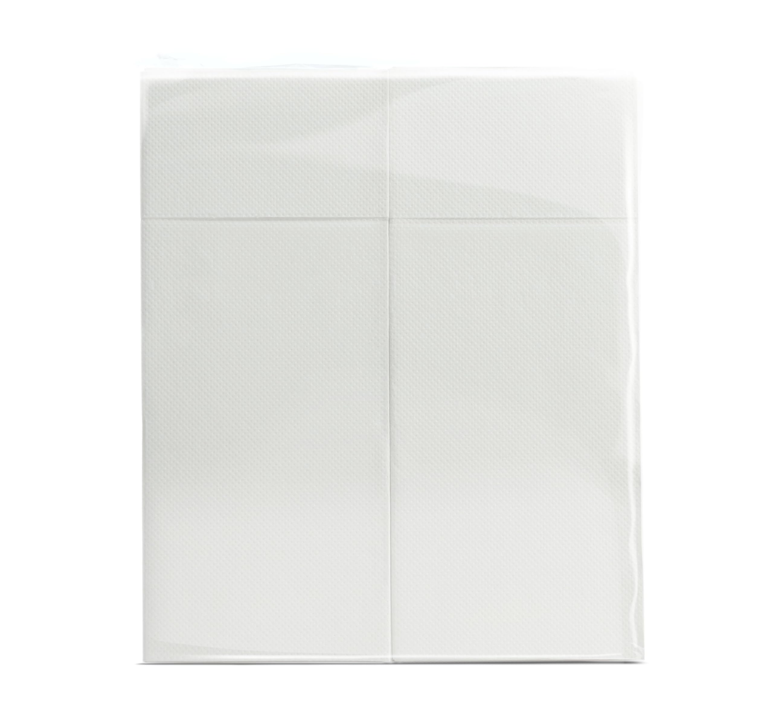 Aroba 1250 Soft Point - Servilletas para cubiertos (material suave, volumen y estructura, servilletas plegadas con ranura, 32 x 38 cm, pliegue 1/8, funda para cubiertos, buena calidad), color blanco