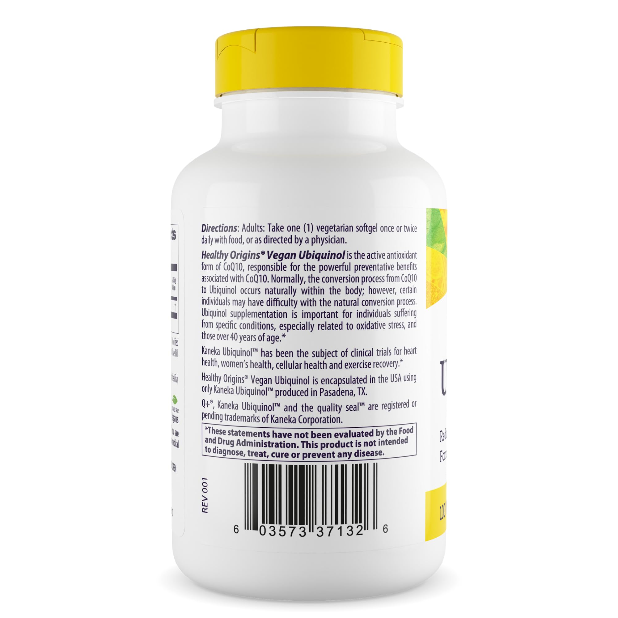 Healthy Origins Vegan Ubiquinol CoQ10 100 mg, 150 Gels — Amazon image 3