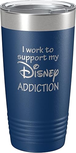 Miniatura 6 de Vaso de vino de acero inoxidable personalizado inspirado en Disney con tapa, de 12 onzas, 15 o 20 onzas, taza aislada al vacío, ventilador de