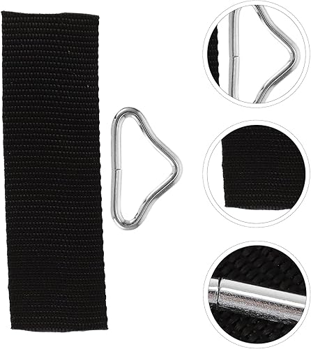 Miniatura 3 de COHEALI 30pcs Trampolín Hebilla Trampolín Reparación Mat Acero Inoxidable Triángulo Anillos Vendaje Conector Colchón Cama para Niños Trampolín