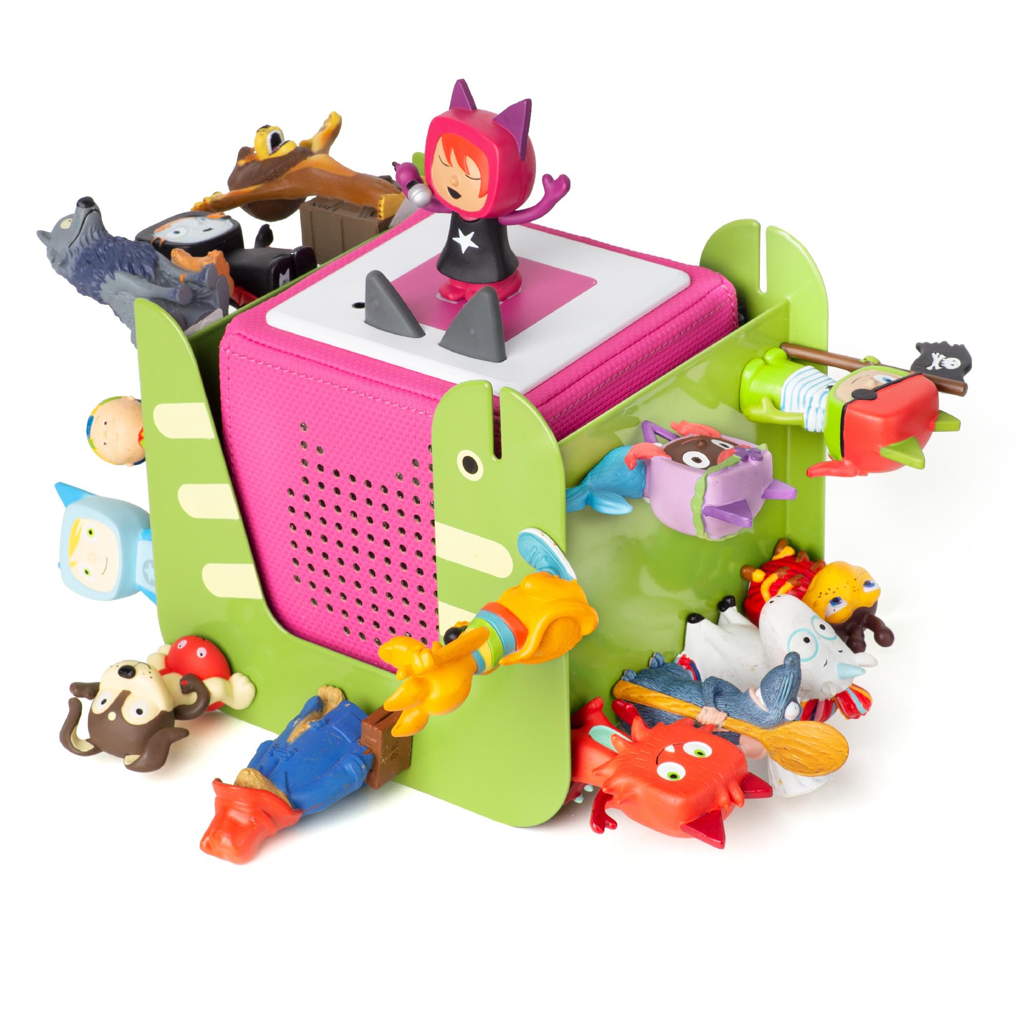 SAELICH Green Snake Storage Display Shelf for Tonies Shelf, for Tonie Figure - Metal Floating Shelves, Kid's Room Decorations and Gifts