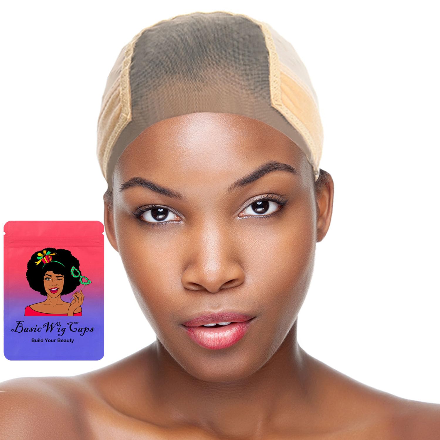 AimeryLace Wig Grip Cap for Women 4x5 Transparent Lace Wig Cap Non Slip Wig Gripper Headband with Silicone for Keeping Wigs In Place Adjustable Lace Wig Gripper Make Your Wigs Gluless (Tan)