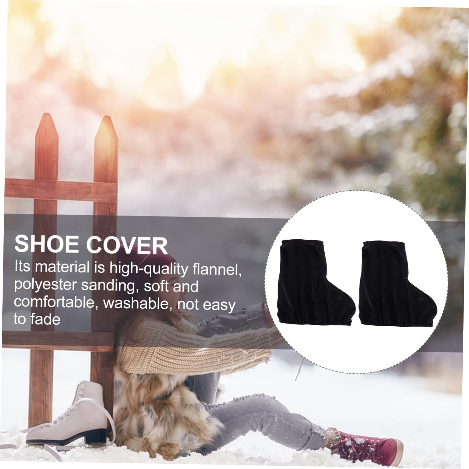 Outanaya 1 Pair Elastic Skate Boot Covers for Roller and Ice Skates Durable Protective Accessory for Travel Soft and Wear Resistant Design for Optimal Scratch Protection