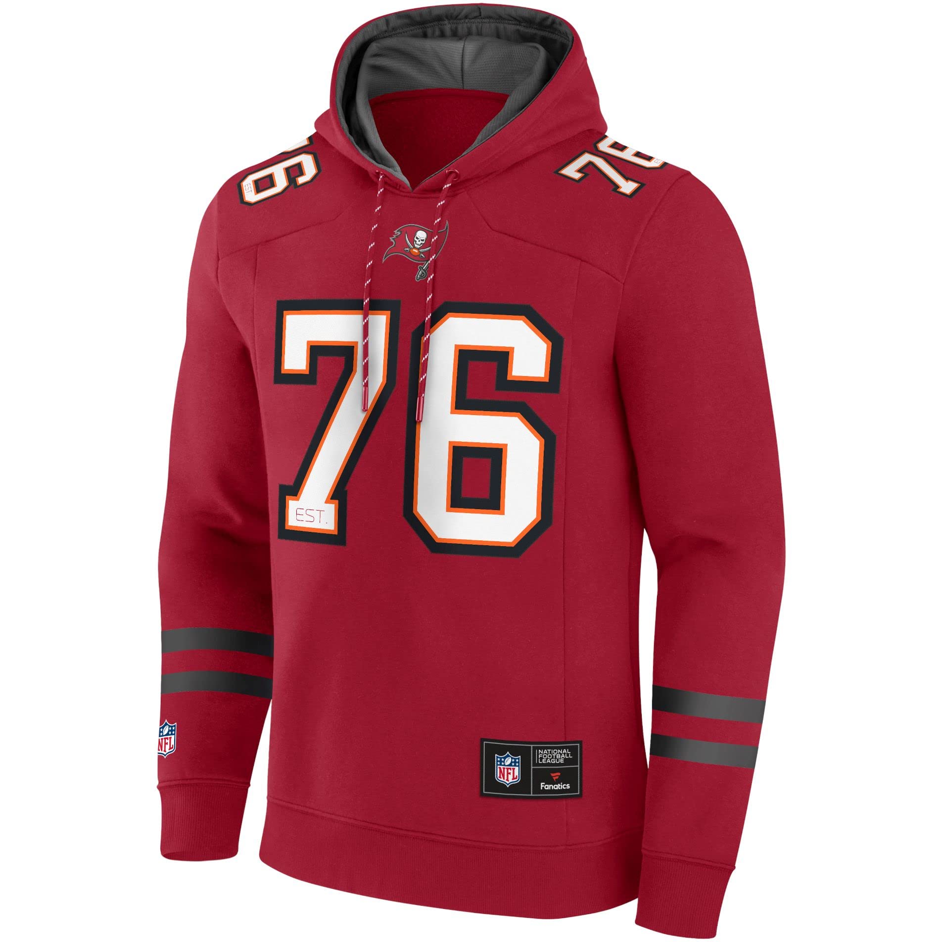 Fanatics Men's Red Foundation Fleece Hoody - Nfl Tampa Bay Buccaneers - 3XL
