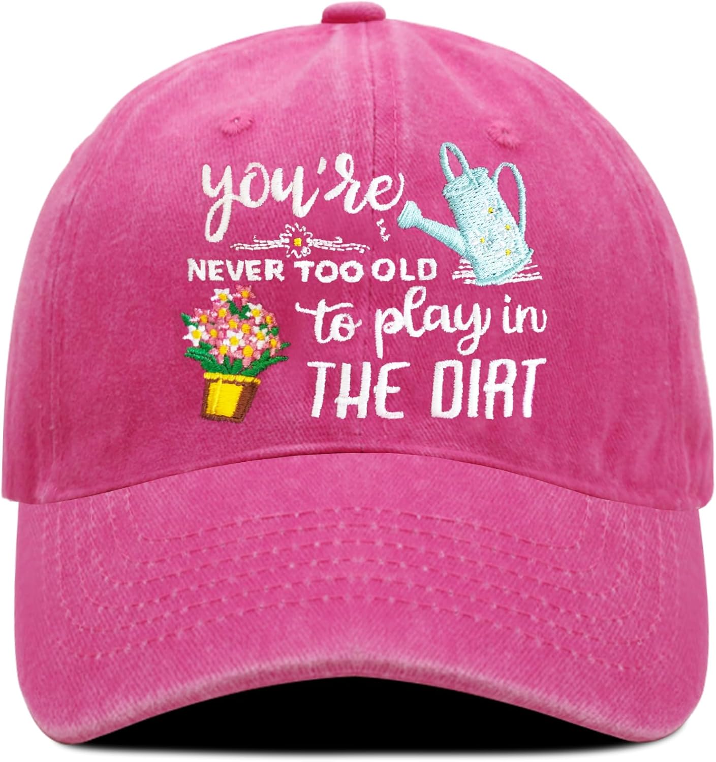 Gardening Hat for Gardening Gifts for Women Adjustable Embroidered Baseball Cap for Gardeners Women or Wife Mom