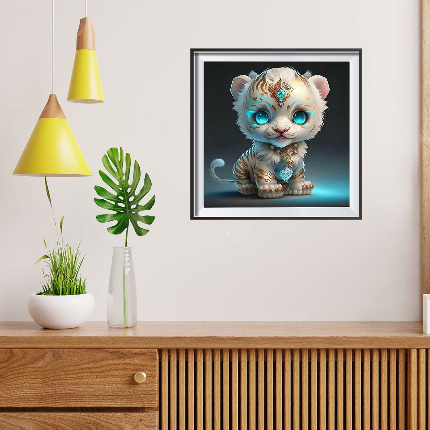 KIT PITTURA DIAMANTI volpe EOBROMD, 5D fiori kit pittura diamanti per