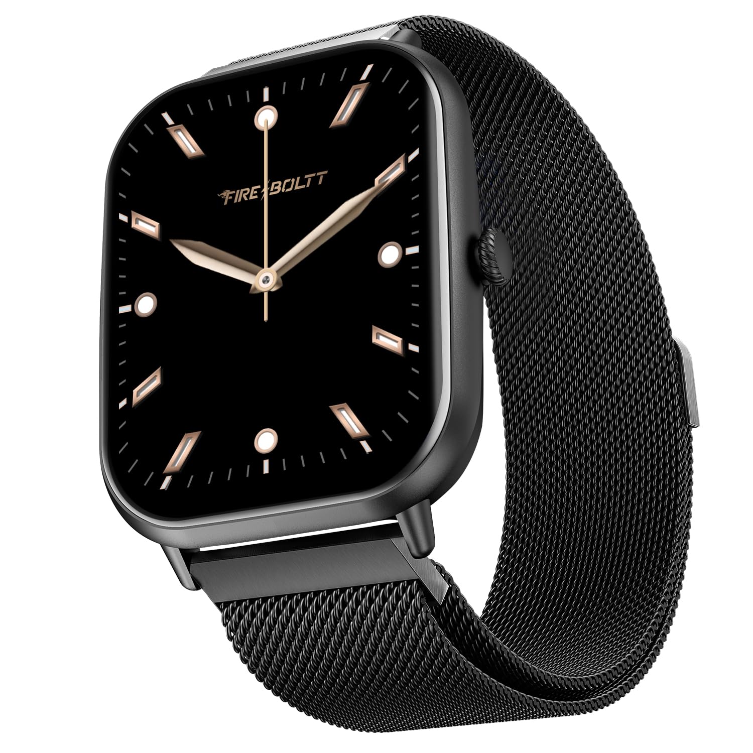 Ninja Call Pro Max Smart Watch 2.01 inch Display, Bluetooth Calling, 120+ Sports Modes, Health Suite, Voice Assistance (Black SS)