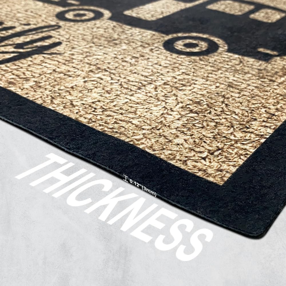 Making Memories One Campsite at a Time Decor Indoor Outdoor Doormat, Camper Front Door Mat 35.4 x 23.6 Inch, 11 Trailer Optional, Camper Door Mat, Campers Trailer Mat