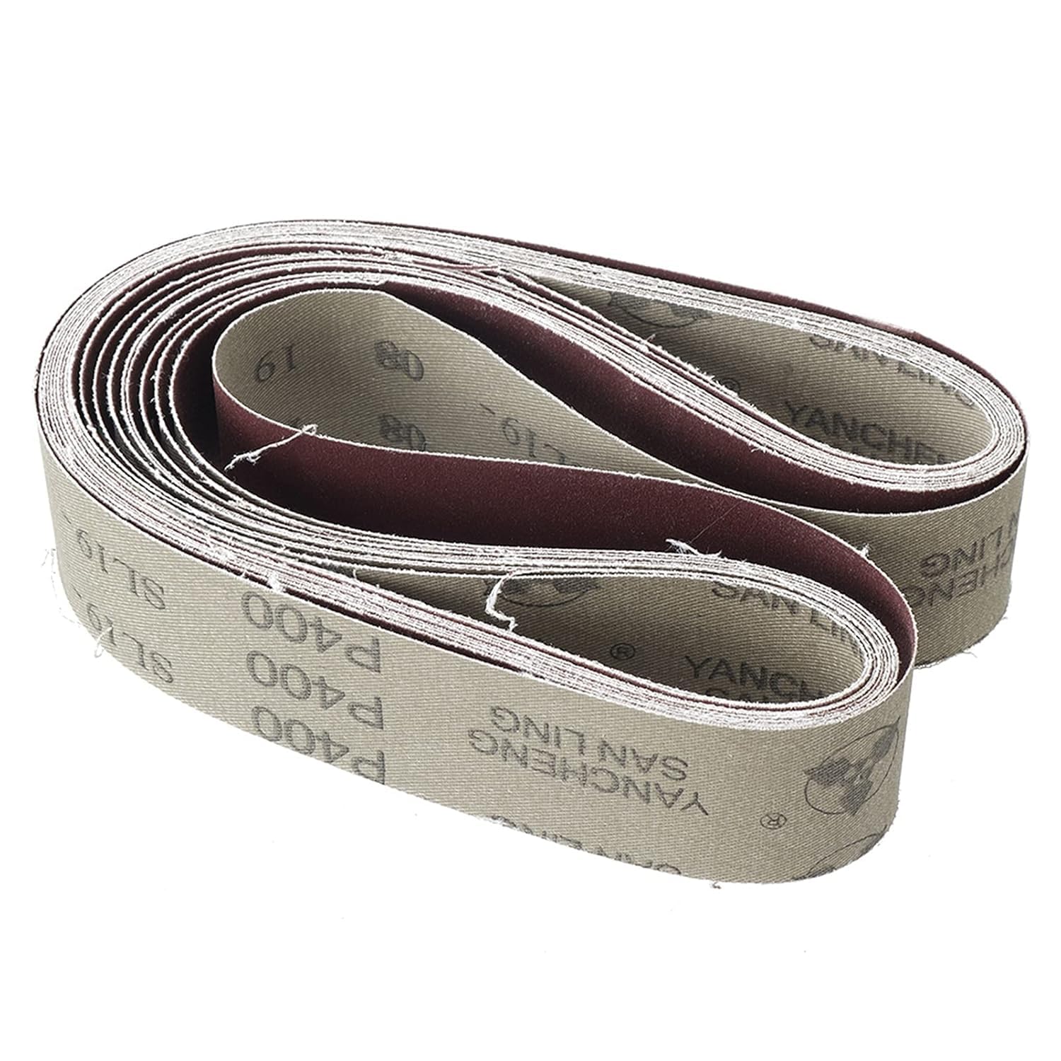 Papel de Lija Bandas de Lija 10 Piezas de Grano 40 a 1000, 40 mm x 740 mm, for Accesorios de lijadora de Banda de Amoladora Angular, Herramientas abrasivas(240 Grit)